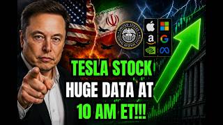 🚨 TESLA STOCK HUGE DATA AT 10 AM ET! TSLA, SPY, QQQ, ES, NQ, NVDA, AAPL, META BTC Predictions!