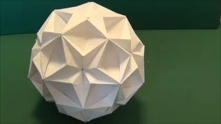 「星のくすだま」折り紙"Kusudama of star"origami