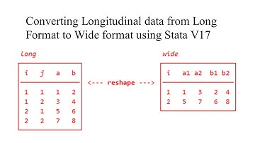 Converting Longitudinal Data From Long To Wide format using Stata V.17