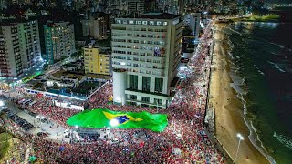 Meio Milhão de Pessoas na Passeata de Lula em Salvador Bahia