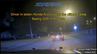 Stolen Honda Accord Flees GSP in Augusta