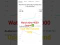 How to complete 4000 hours watch time easily in a day 4000 watch time complete trick #youtube