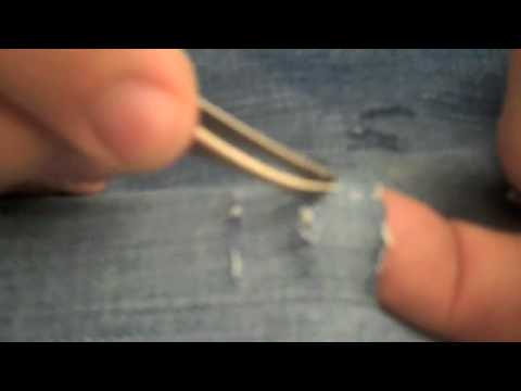 How To Make Perfect Holes In Your Jeans - YouTube How To Make Perfect Holes In Your Jeans - YouTube