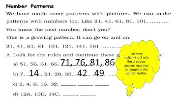 NCERT Chapter 10 Play with Patterns Part 2