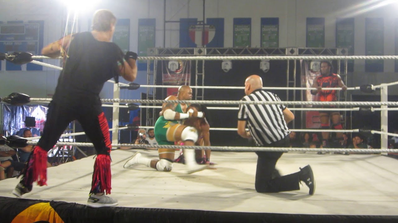 Johnny Velvet, Marty Jannetty, JB Cool, Pope Dinero at FEW in Coral Springs Aug. 2017