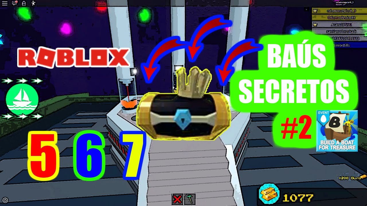 Baus Secretos no Construa Um Barco Por Tesouro ROBLOX #2 