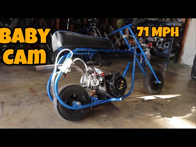 My 212 Predator Mini Bike Doing 70 Mph! - YouTube