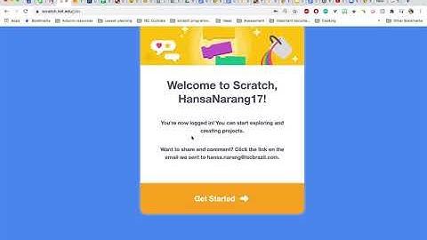 Creating and confirming  your Scratch account