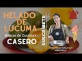 TE ENSEÑO A HACER HELADO DE LUCUMA CASERO CON SALSA DE CARAMELO RECONTRA FÁCIL Y RÁPIDO!