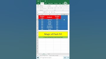 How to use Flash Fill Function in Excel 🥰🥰 #shorts | #excel |#excelshorts |#excelshortcuts