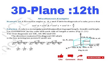 Ex 26 A line makes angle α, β, γ and δ with the diagonal of a cube, prove that cos squared.. 12th 3D