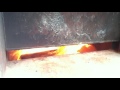 ミヤビ焼却炉　Ｌ＋ＷＩＤＥ型焼却の様子　コンパネ、ベニヤ