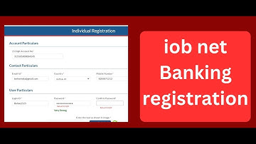 iob net banking registration with debit card