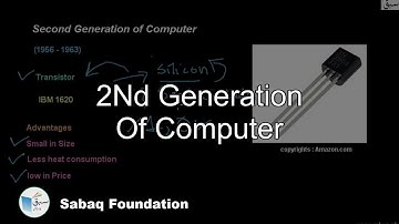2nd Generation of Computer, Computer Science Lecture | Sabaq.pk