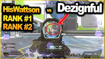 HisWattson & RANK #1 & RANK #2 vs Dezignful in  PREDATOR LOBBY! - HOW DID THEY REACT! - APEX LEGENDS