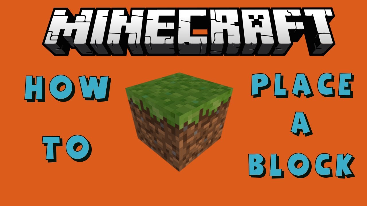 Minecraft: How to place a block - YouTube