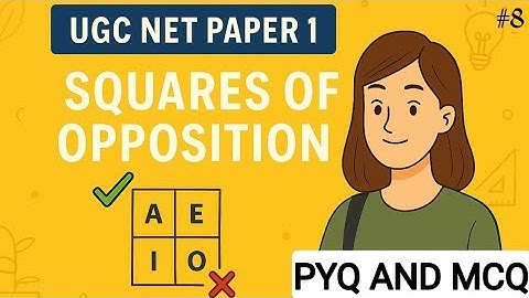 NET 2025 Pyq | Paper 1 | Logical Reasoning | Square of Opposition | UGC NET dec | @vineetsingh_03⁩