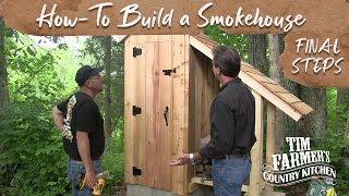 John runs through the whole process from start to finish and then adds the finishing steps for a full and complete smokehouse.