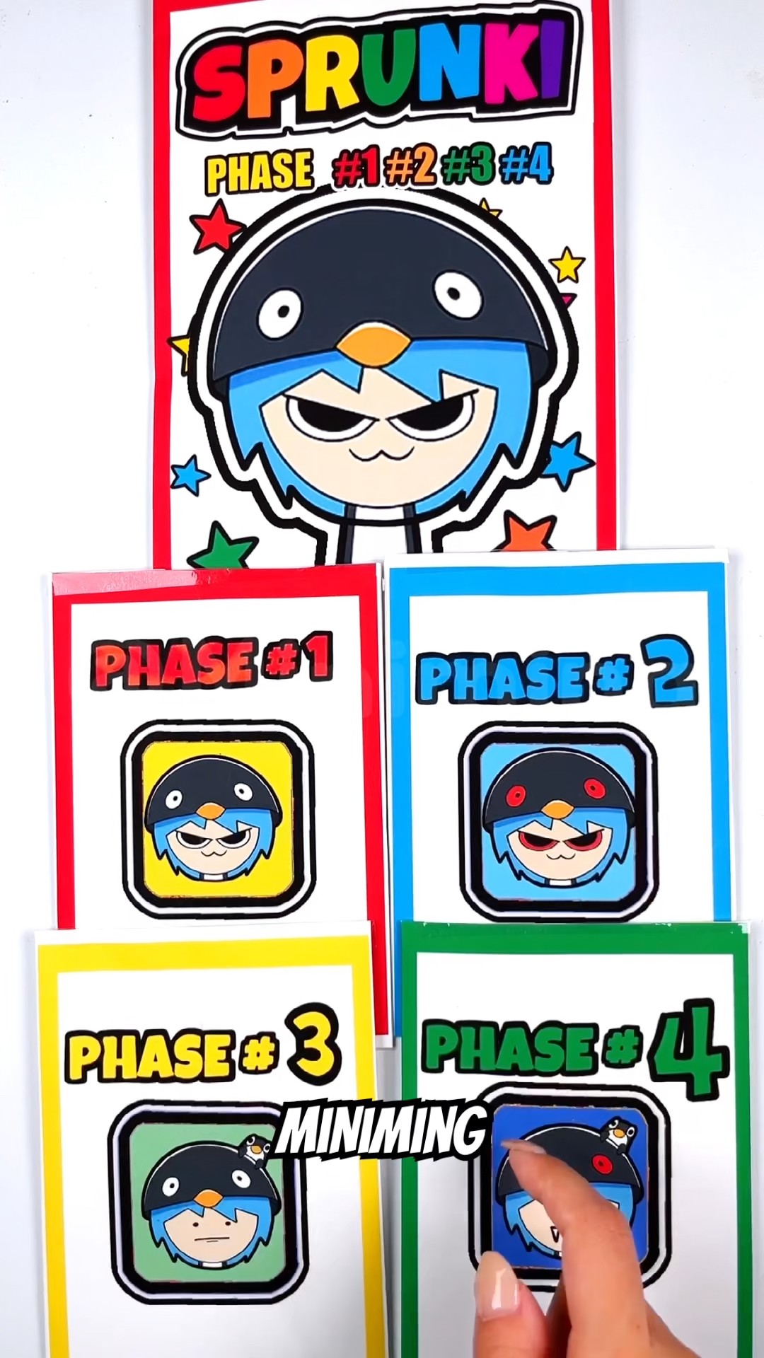 🌈SPRUNKI OC Goo Goo Gaga Penguin | ASMR Phase 1vs2vs3vs4 Squishy