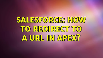 Salesforce: How to redirect to a URL in Apex?