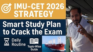 Merchant Navy IMU-CET & Sponsorship Exam Strategy | Crack IMU-CET 2026
