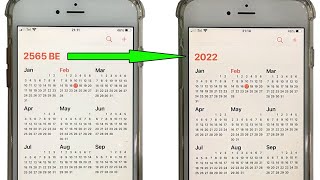 How to change Buddhist calendar to Gregorian calendar on iPhone screenshot 3