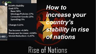 How to increase your country's stability in rise of nations roblox