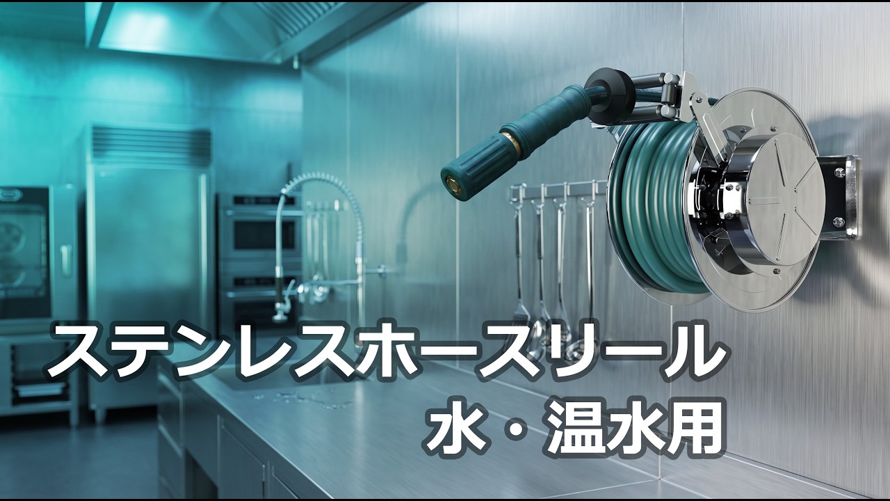ステンレス製(水・温水用)自動巻ホースリール TWAシリーズ｜遠藤工業 