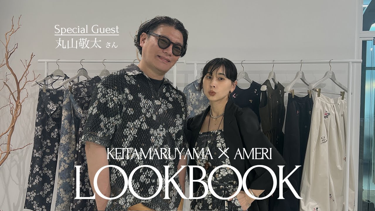 Ameri vintage × keitamaruyama KEITAMARUYAMA × AMERI BLUR FLOWER TOP