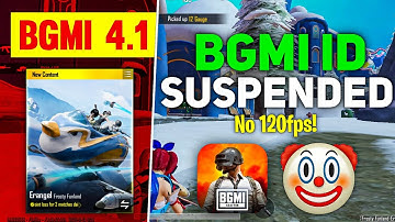 BGMI 4.1 Update: New Bugs & Glitches | I’d Suspended Problem | No 120 FPS Support