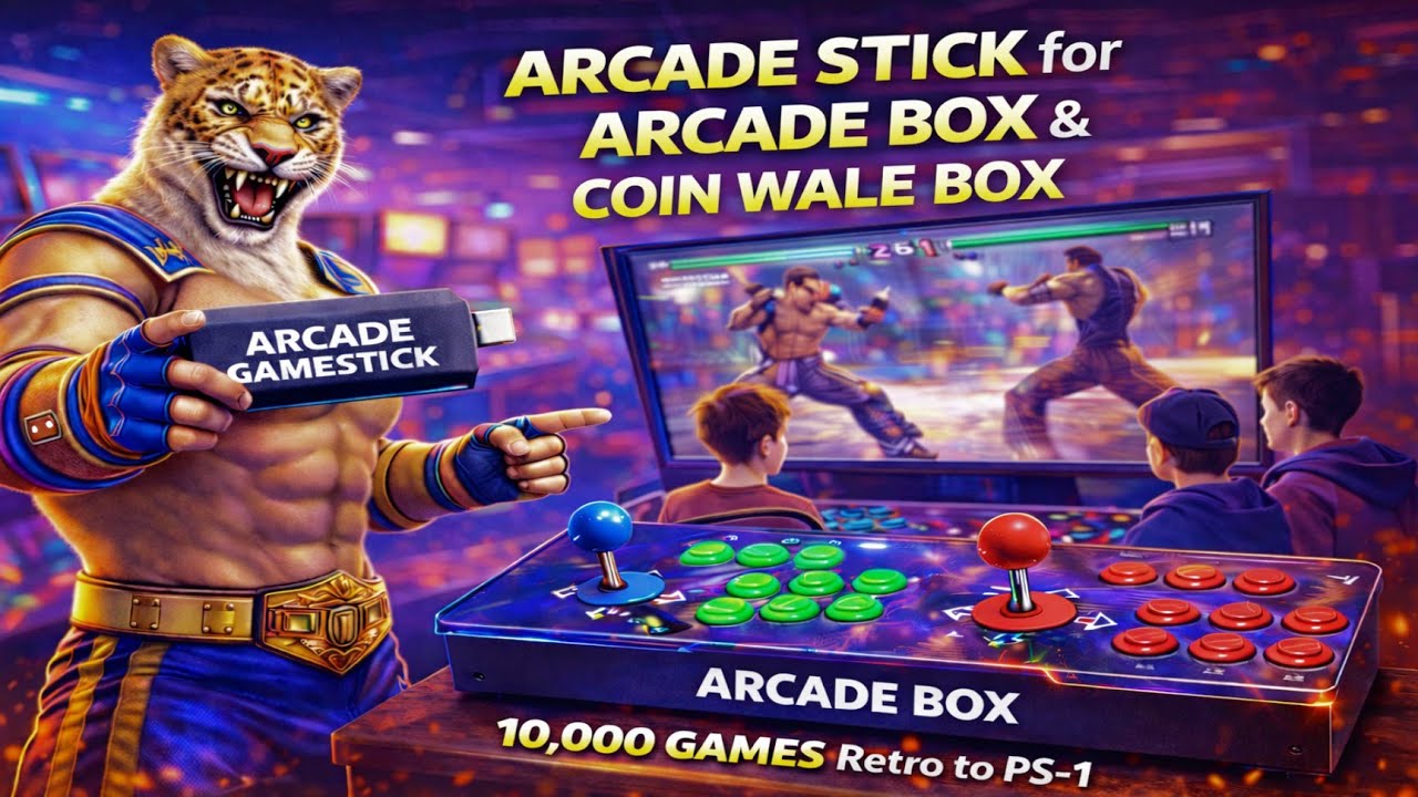 Best Arcade Game Stick for Arcade Box | Commercial & Non-Commercial | GPZ