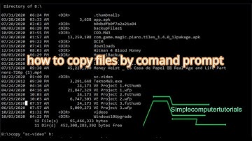 How to copy files using cmd | simplecomputertutorials