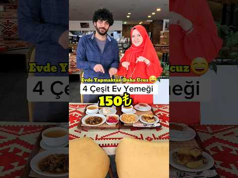 Dışarıda Ev Yemekleri Yemek Daha Ucuz😄 150₺ Hem De 4 Çeşit 🤌 #yemek #evyemekleri #restoran