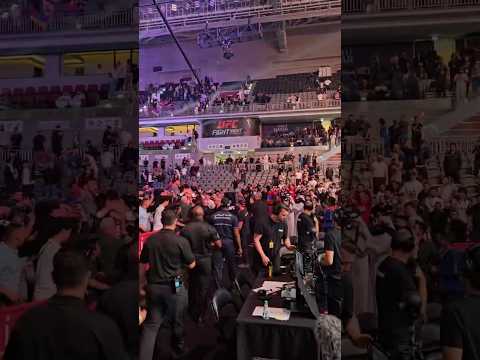 Arman Tsarukyan Celebrates With Fans His Victory Over Dan Hooker At UFC Qatar 