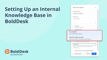 Setting Up an Internal Knowledge Base in BoldDesk