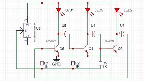 No IC 3 Channel LED Chaser Using BC547 transistor| diy led light project #diy