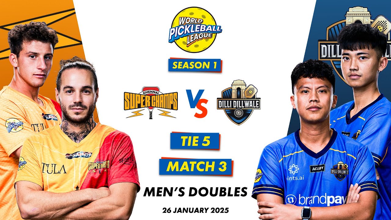 WPBL S1 | Chennai Super Champs vs Dilli Dilwale | Men’s Doubles