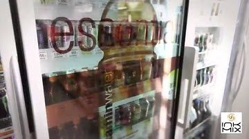 Transparent LCD door