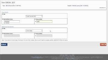 E-File Form 1099-DIV - State Information