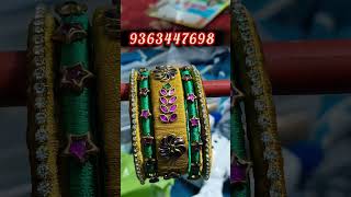 silk thread bangles rain drop bangles set order whatsapp number 9363447698#chidambaram #viral #trend