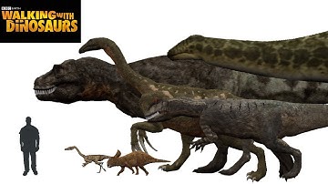 WWD Dinosaurs Animated Size Comparison