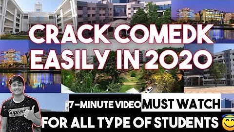 Crack COMEDK Exam Easily 😇 | Score 100+ | Get Admission In Top Colleges In Karnataka By COMEDK Exam