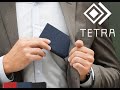 Xperia 10 II 耐衝撃 手帳型 レザー ケース TETRA ダークネイビー