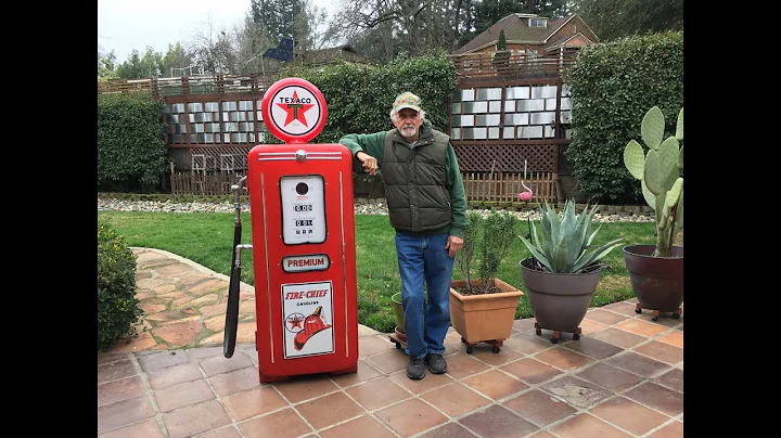 DIY Vintage Gas Pump from fridge