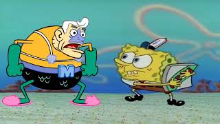 Mermaid Man Trying To Get A Pizza From Spongebob Spongebob Pizza