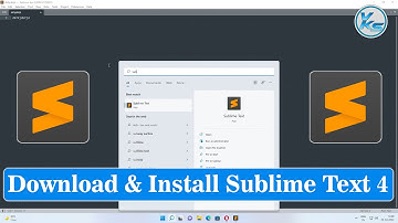 ✅ How To Download And Install Sublime Text 4 On Windows 11/10/8/7