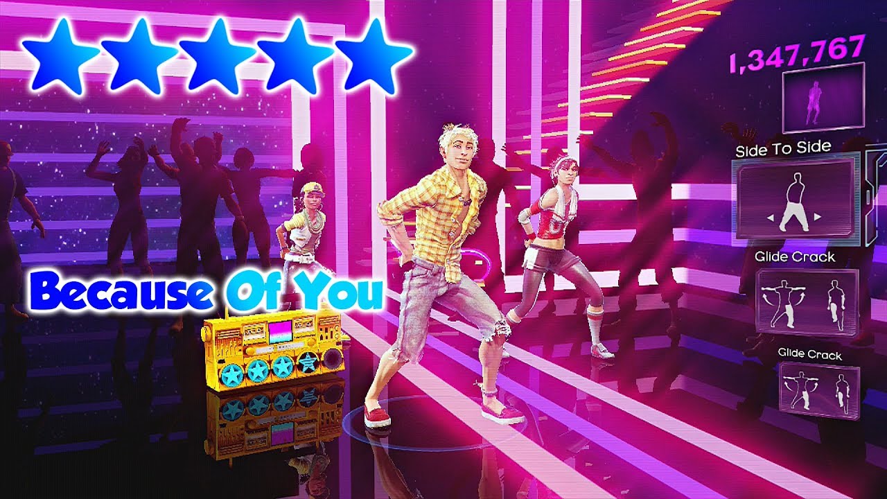 Dance Central 3 - Because Of You (DLC) - 5 Gold Stars