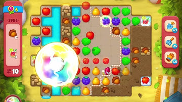 GardenScapes Level 3986 no boosters (14 moves)