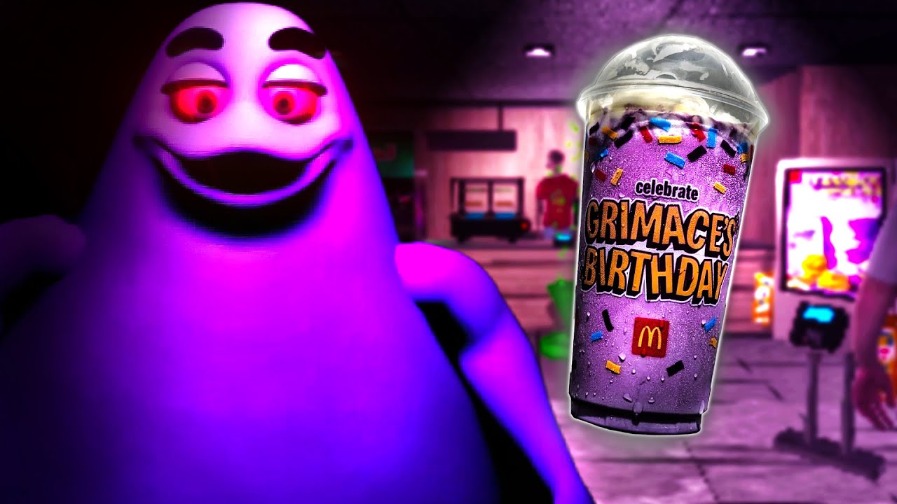 I Drank the GRIMACE SHAKE in this McDonalds horror game and it got CRAZY