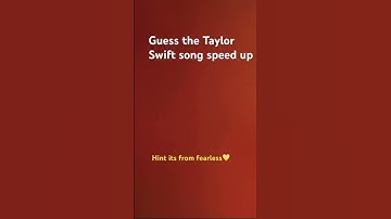 Guess the Taylor Swift song! #taylorswift #swiftie #erastour #music #speedup #taylornation #fearless